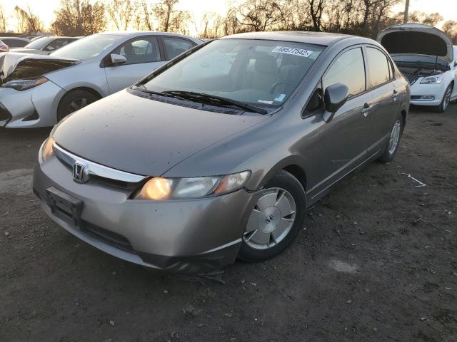 JHMFA36246S003898 - 2006 HONDA CIVIC HYBR SILVER photo 1