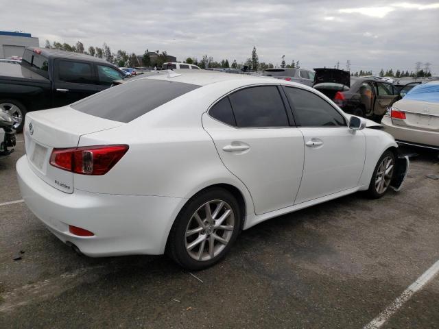 JTHBF5C2XB5132396 - 2011 LEXUS IS 250 WHITE photo 3