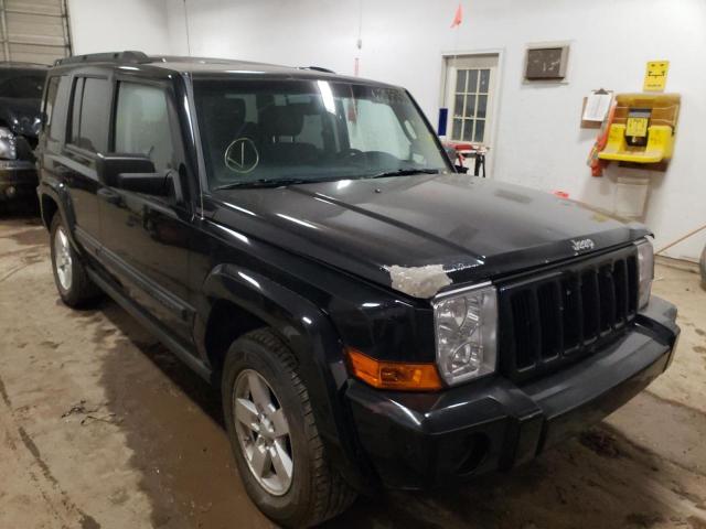 1J8HG48K86C307721 - 2006 JEEP COMMANDER BLACK photo 1