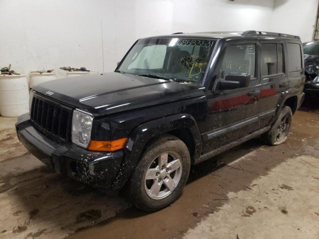 1J8HG48K86C307721 - 2006 JEEP COMMANDER BLACK photo 2