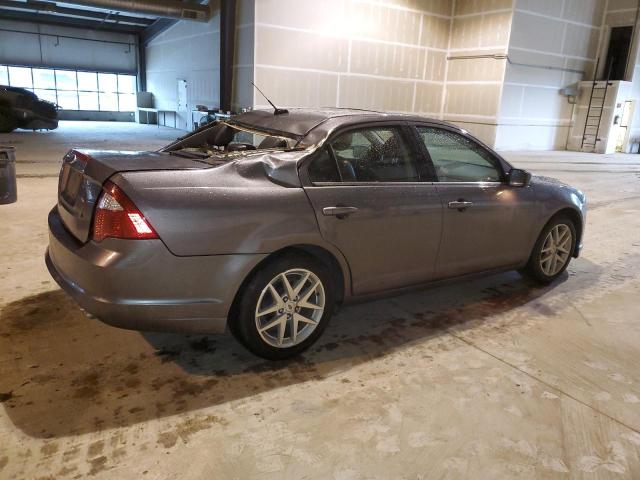 3FAHP0JA3CR206235 - 2012 FORD FUSION SEL GRAY photo 3