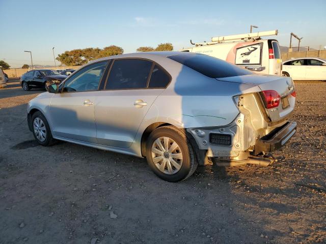 3VW2K7AJ9EM391914 - 2014 VOLKSWAGEN JETTA BASE SILVER photo 2