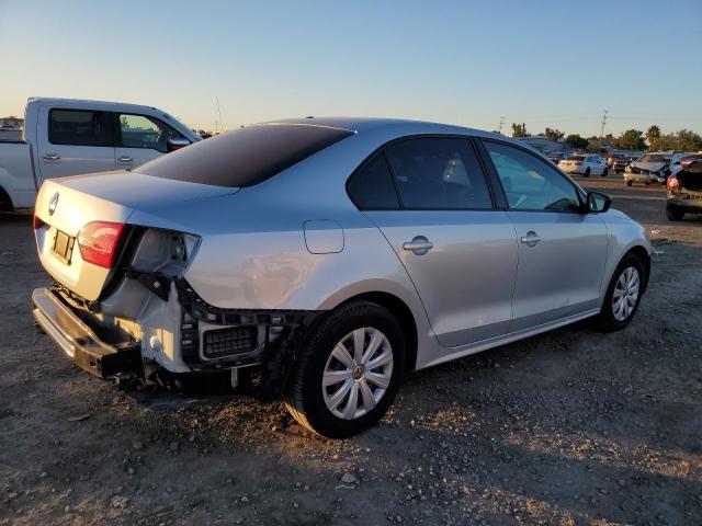 3VW2K7AJ9EM391914 - 2014 VOLKSWAGEN JETTA BASE SILVER photo 3