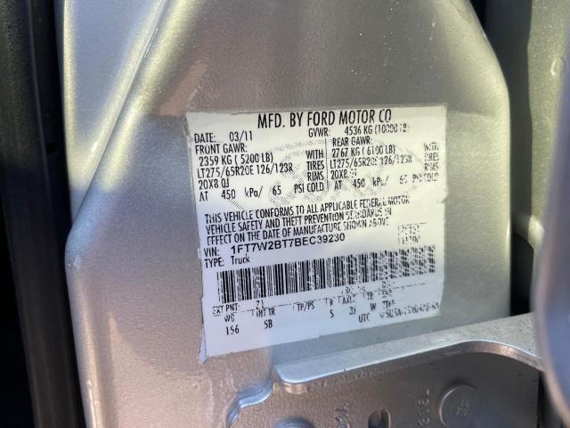 1FT7W2BT7BEC39230 - 2011 FORD F250 SUPER SILVER photo 20