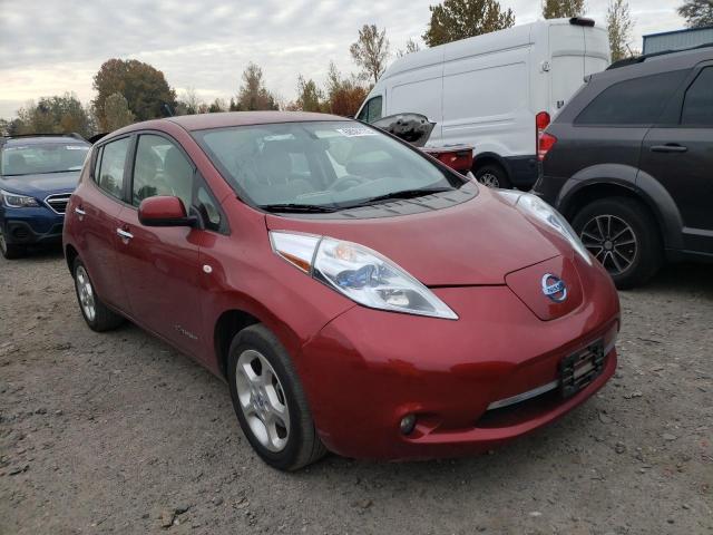 JN1AZ0CP4BT007721 - 2011 NISSAN LEAF SV RED photo 4