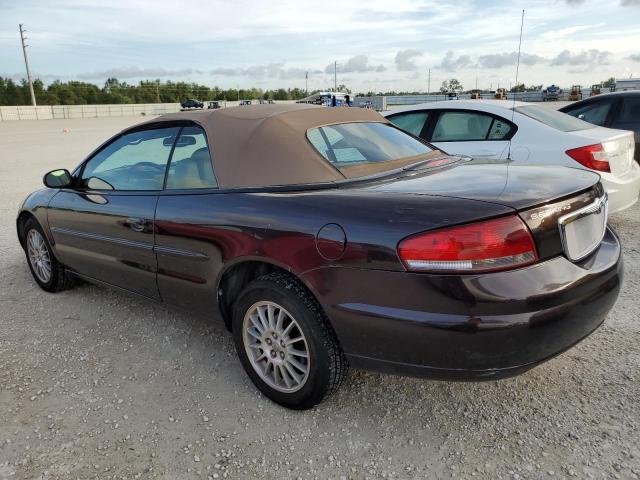 1C3EL55R04N100274 - 2004 CHRYSLER SEBRING LX PURPLE photo 2