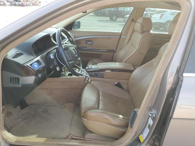 WBAHN83587DT73653 - 2007 BMW 750 BEIGE photo 7