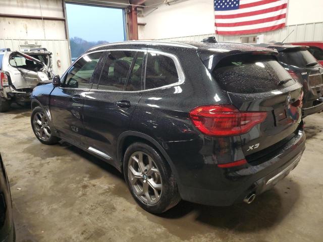 5UXTY5C03L9D67796 - 2020 BMW X3 XDRIVE3 BLACK photo 2