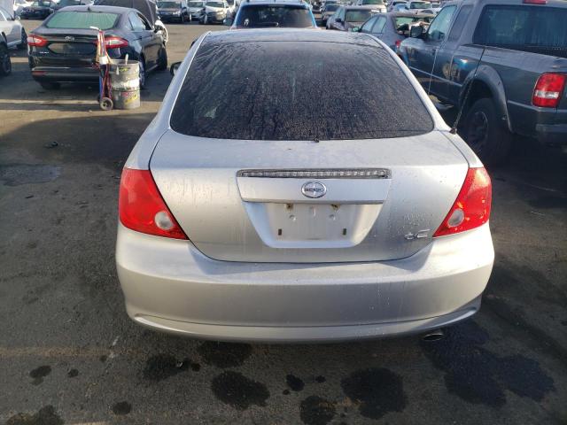 JTKDE167X60107796 - 2006 TOYOTA SCION TC SILVER photo 6
