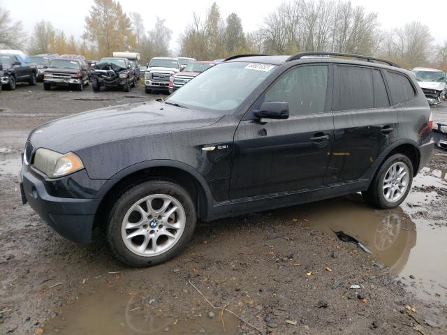 WBXPA734X4WB27835 - 2004 BMW X3 2.5I BLACK photo 1