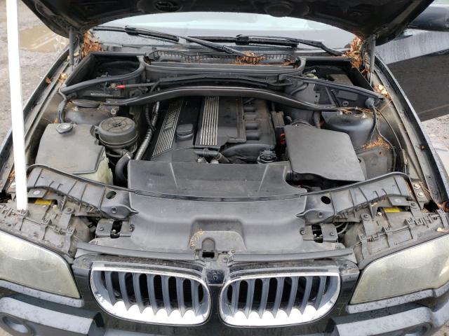 WBXPA734X4WB27835 - 2004 BMW X3 2.5I BLACK photo 12