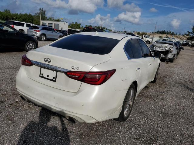 JN1EV7AP5KM540891 - 2019 INFINITI Q50 LUXE WHITE photo 3