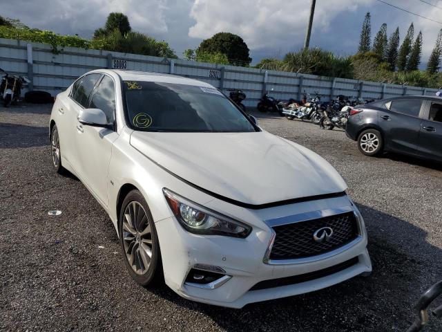 JN1EV7AP5KM540891 - 2019 INFINITI Q50 LUXE WHITE photo 4