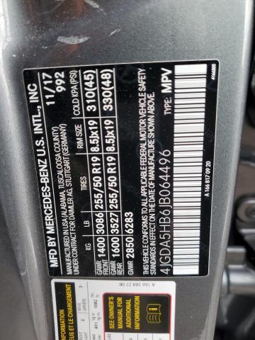 4JGDA5HB6JB064496 - 2018 MERCEDES-BENZ GLE 350 4M GRAY photo 13