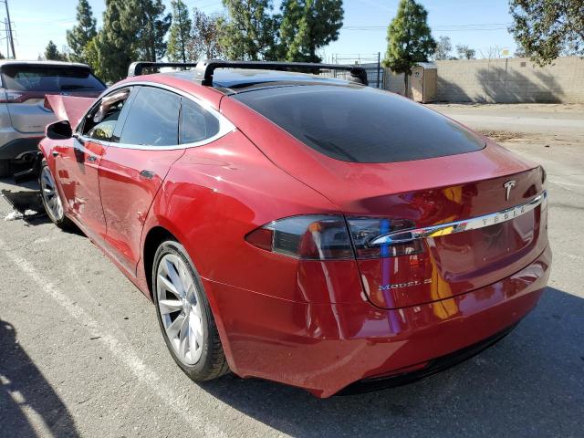 5YJSA1E15HF178951 - 2017 TESLA MODEL S წითელი ფოტო 2