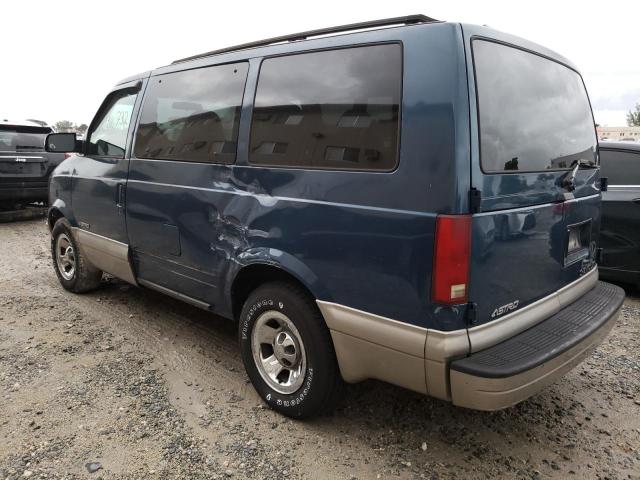 1GNDM19X22B109618 - 2002 CHEVROLET ASTRO BLUE photo 2