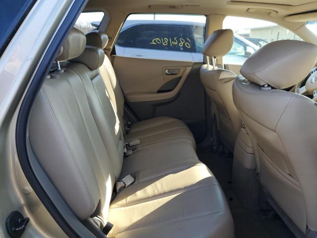 JN8AZ08W06W505579 - 2006 NISSAN MURANO GOLD photo 11