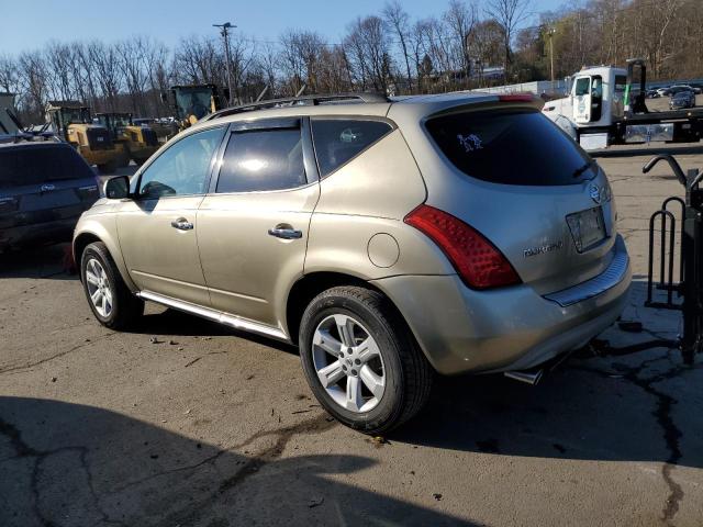 JN8AZ08W06W505579 - 2006 NISSAN MURANO GOLD photo 2