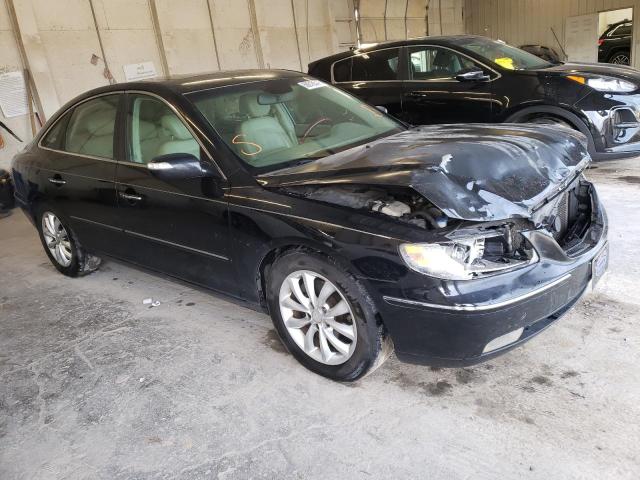 KMHFC46F27A163589 - 2007 HYUNDAI AZERA SE BLACK photo 4