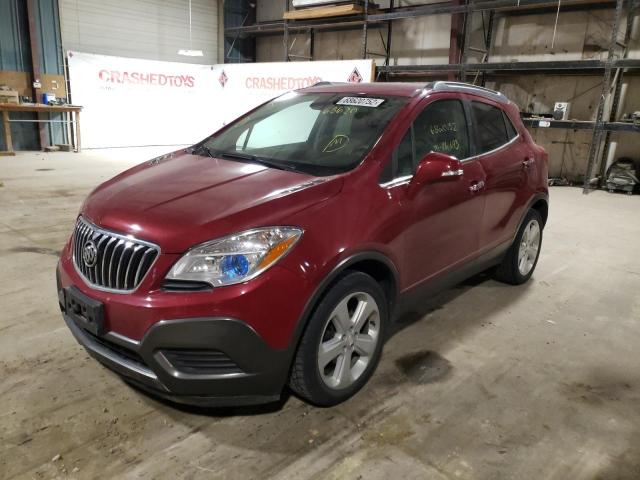 KL4CJASB7GB669048 - 2016 BUICK ENCORE BURGUNDY photo 1