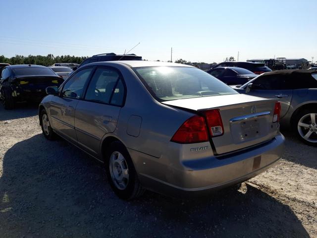 JHMES96673S028532 - 2003 HONDA CIVIC HYBR TAN photo 2