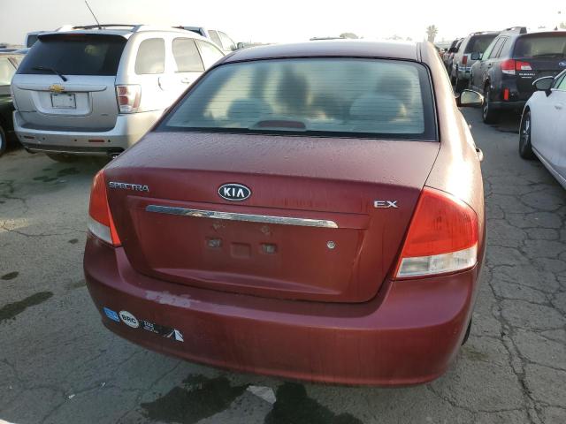 KNAFE122575403434 - 2007 KIA SPECTRA RED photo 6