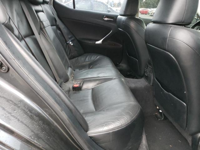 JTHCK262662008627 - 2006 LEXUS IS 250 GRAY photo 10