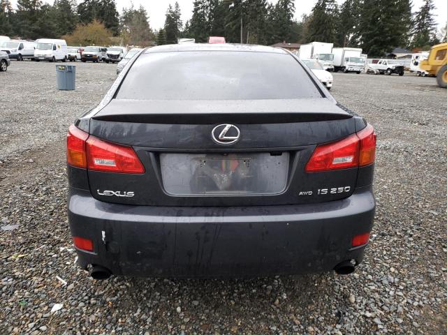 JTHCK262662008627 - 2006 LEXUS IS 250 GRAY photo 6