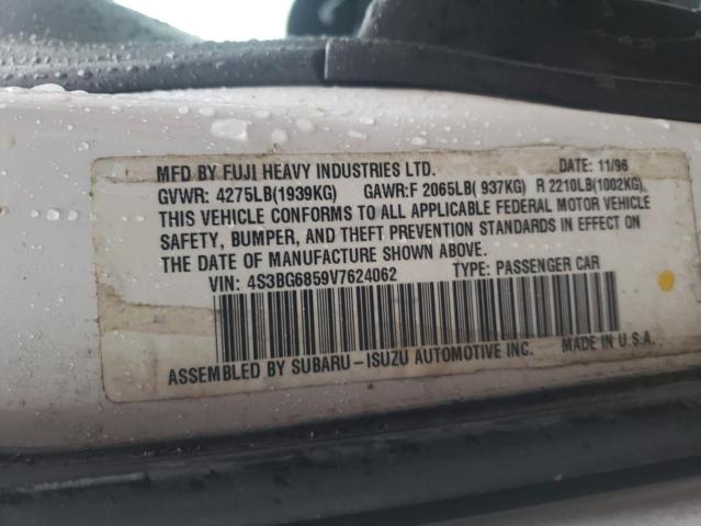 4S3BG6859V7624062 - 1997 SUBARU LEGACY OUT WHITE photo 10