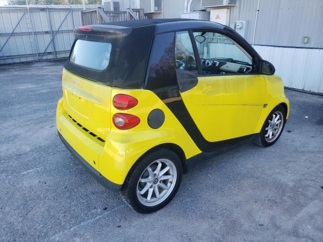 WMEEK31X48K135545 - 2008 SMART FORTWO PAS YELLOW photo 3