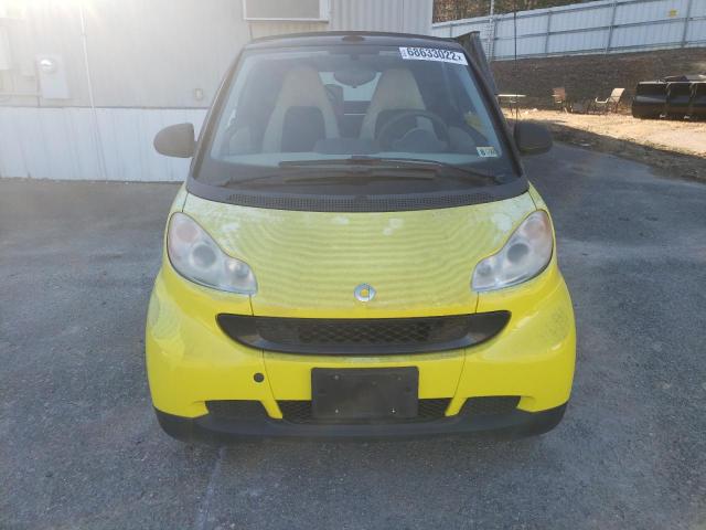 WMEEK31X48K135545 - 2008 SMART FORTWO PAS 黄色 照片 5