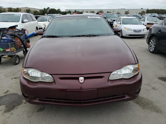 2G1WX12K3Y9371884 - 2000 CHEVROLET MONTE CARL BURGUNDY photo 5