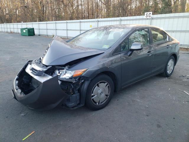 2HGFB2F63CH517872 - 2012 HONDA CIVIC HF GRAY photo 1