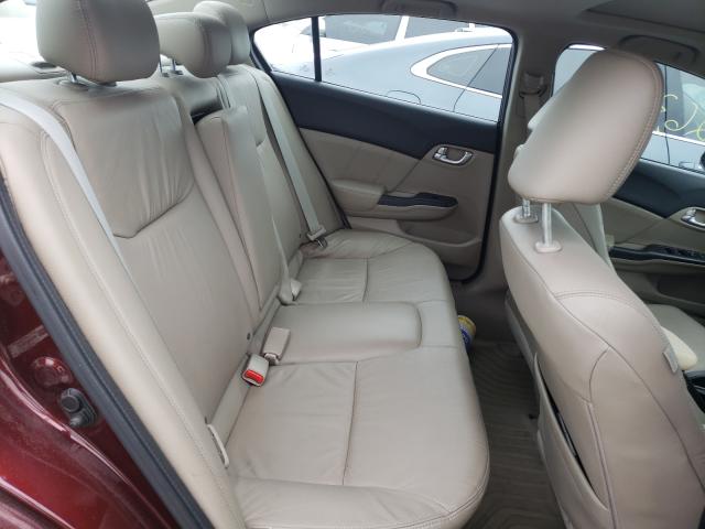 19XFB2F94CE047274 - 2012 HONDA CIVIC EXL ბურგუნდია ფოტო 6