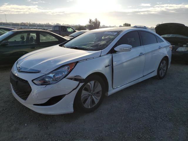 KMHEC4A48FA124456 - 2015 HYUNDAI SONATA HYB WHITE photo 1