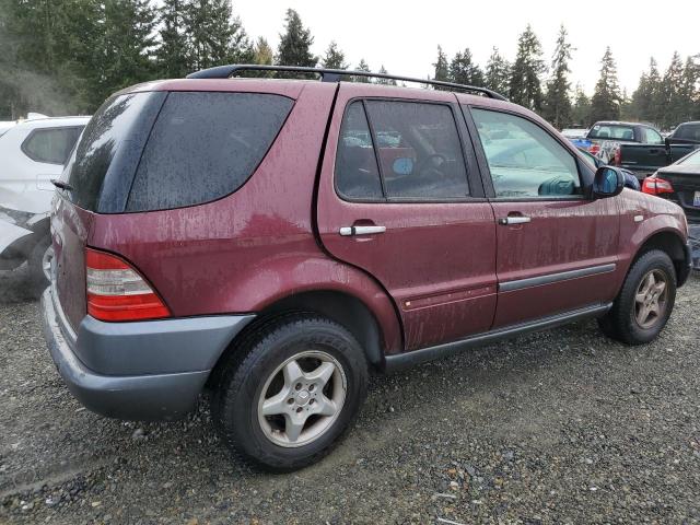 4JGAB54E0XA133682 - 1999 MERCEDES-BENZ ML 320 BURGUNDY photo 3