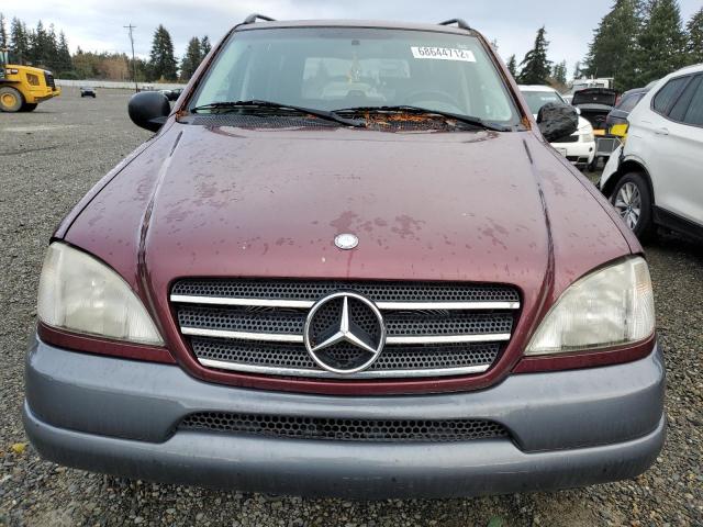 4JGAB54E0XA133682 - 1999 MERCEDES-BENZ ML 320 BURGUNDY photo 5