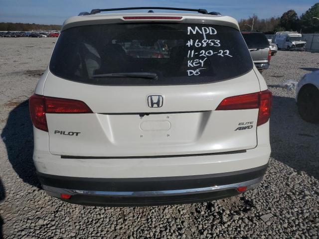 5FNYF6H0XHB002330 - 2017 HONDA PILOT ELIT WHITE photo 6