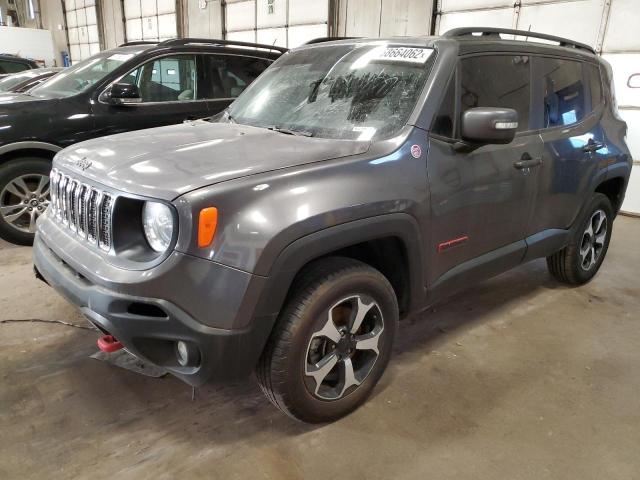 ZACNJBC17KPK63907 - 2019 JEEP RENEGADE T GRAY photo 1