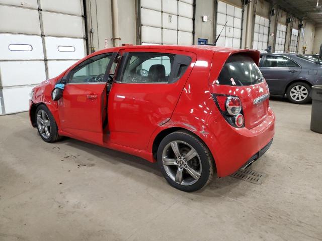 1G1JH6SB9D4155071 - 2013 CHEVROLET SONIC RS RED photo 2