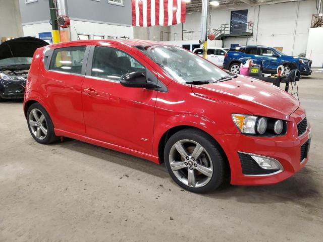 1G1JH6SB9D4155071 - 2013 CHEVROLET SONIC RS RED photo 4