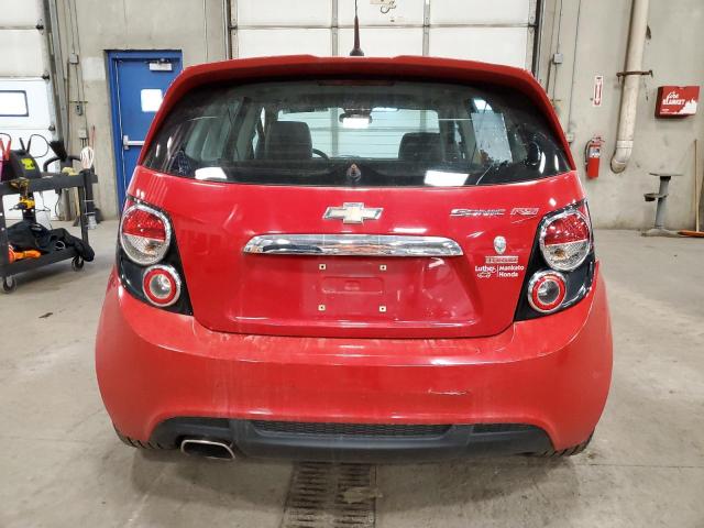 1G1JH6SB9D4155071 - 2013 CHEVROLET SONIC RS RED photo 6