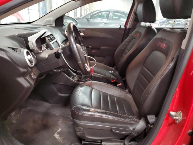 1G1JH6SB9D4155071 - 2013 CHEVROLET SONIC RS RED photo 7