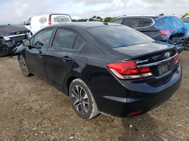 2HGFB2F93DH512943 - 2013 HONDA CIVIC EXL 黑色 照片 2