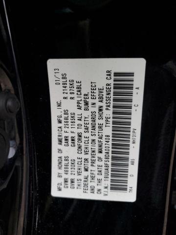 19UUA8F58DA007408 - 2013 ACURA TL TECH BLACK photo 13