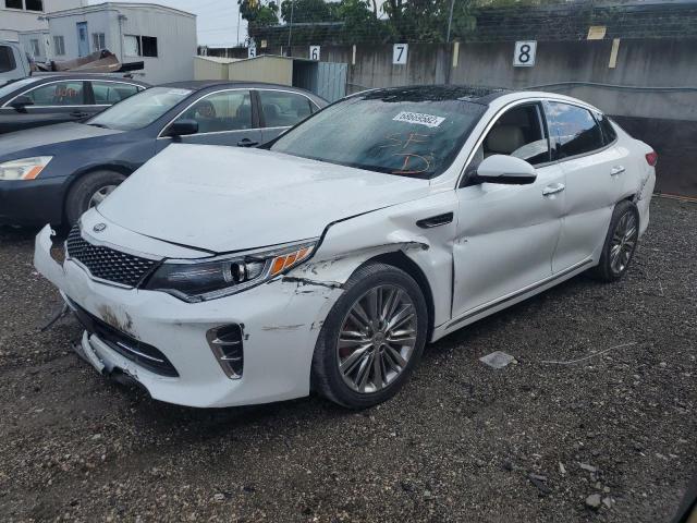 5XXGV4L29GG079598 - 2016 KIA OPTIMA SXL WHITE photo 1