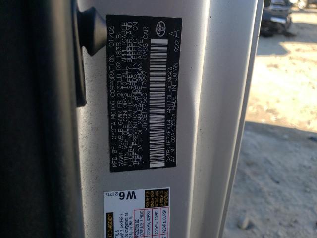 JTKDE177660117997 - 2006 TOYOTA SCION TC ვერცხლისფერი ფოტო 12