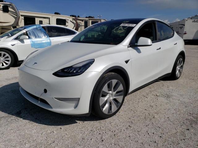 5YJYGDEE7LF049857 - 2020 TESLA MODEL Y أبيض صورة 2
