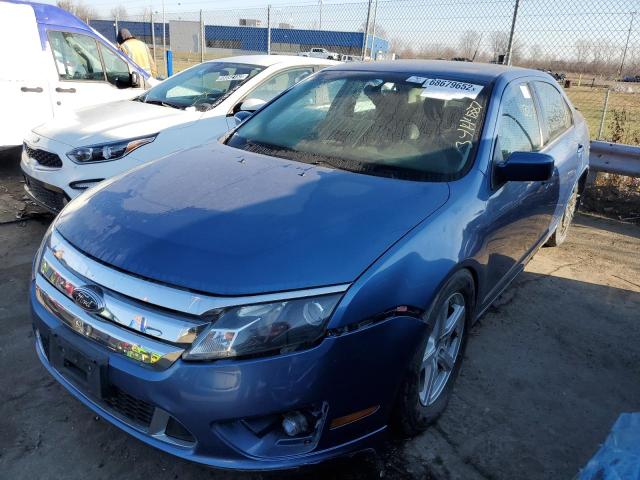 3FAHP0KC1AR274742 - 2010 FORD FUSION SPO BLUE photo 1