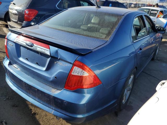 3FAHP0KC1AR274742 - 2010 FORD FUSION SPO BLUE photo 3